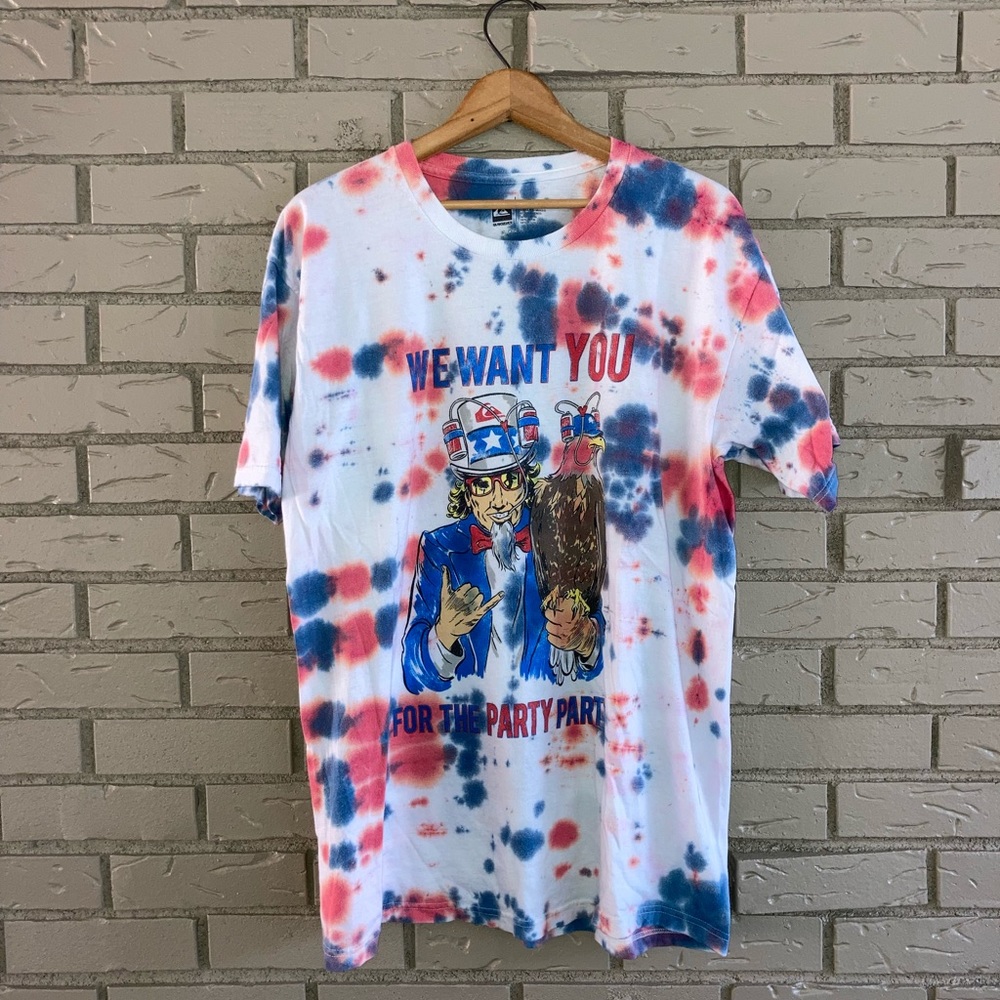 Quiksilver tie dye t-shirt